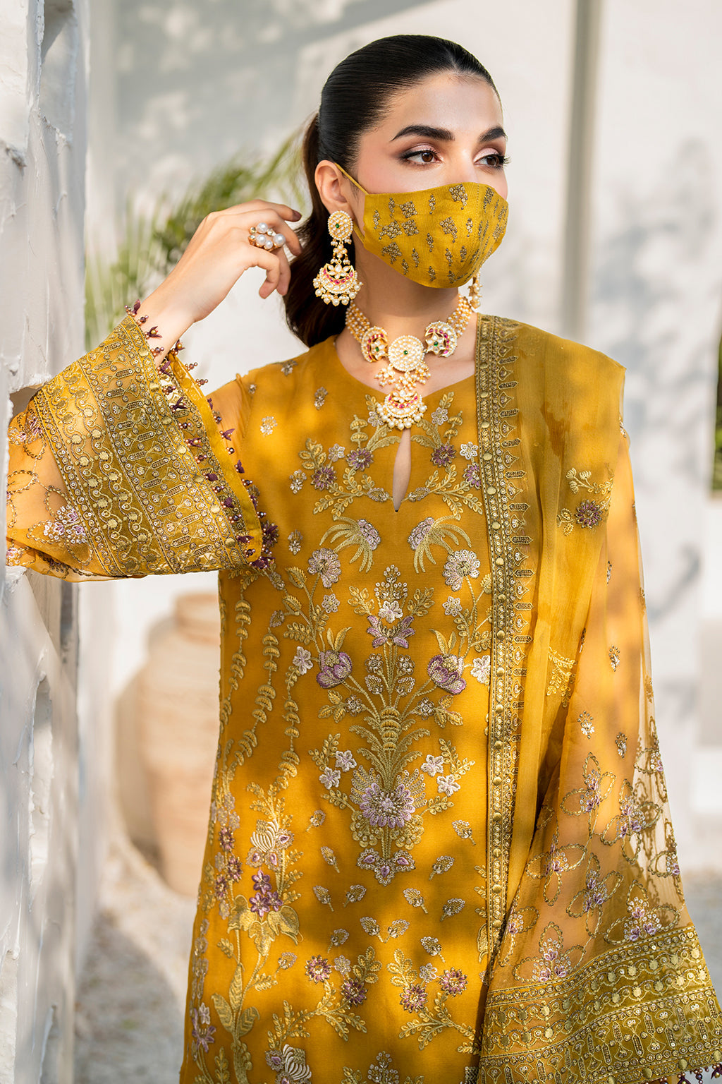 Flossie | Naqsh Formals | S-1404 (A) - House Of Hania