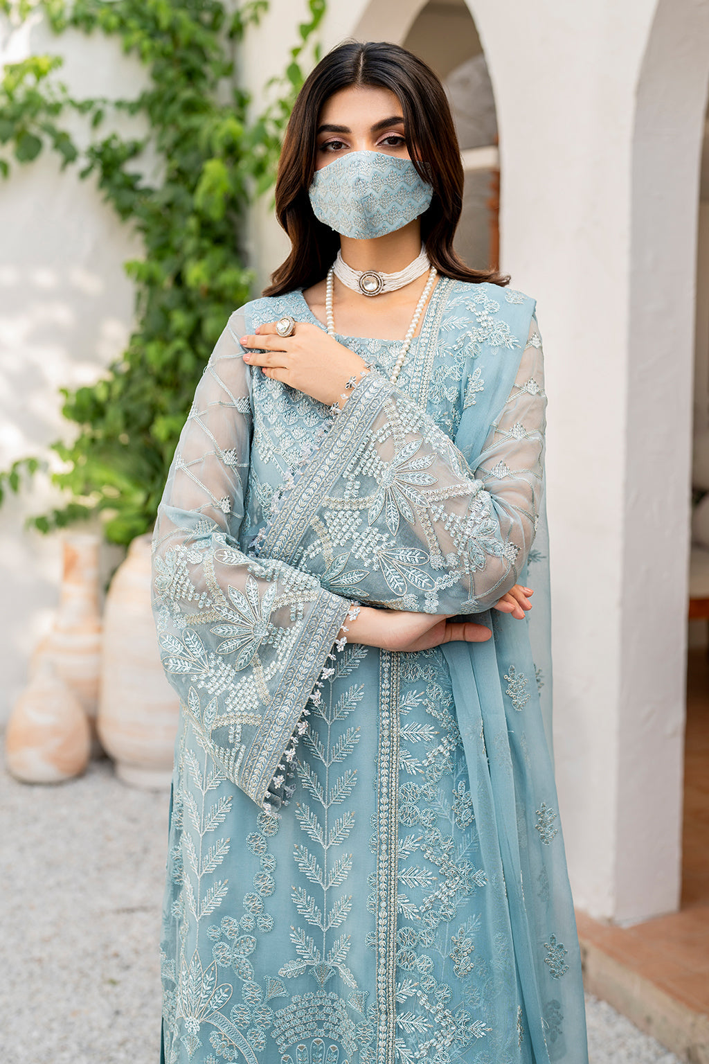 Flossie | Naqsh Formals | S-1405 (A) - House Of Hania