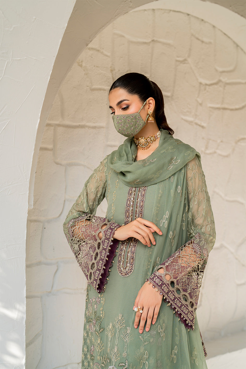 Flossie | Naqsh Formals | S-1406 - House Of Hania