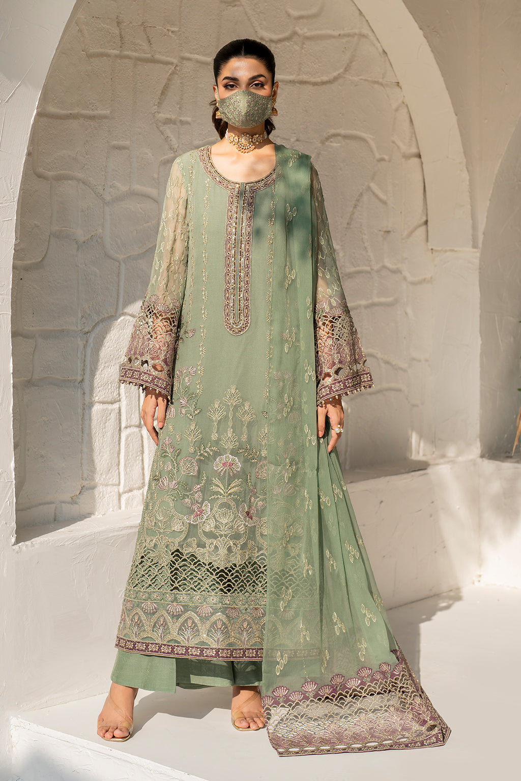Flossie | Naqsh Formals | S-1406 - House Of Hania