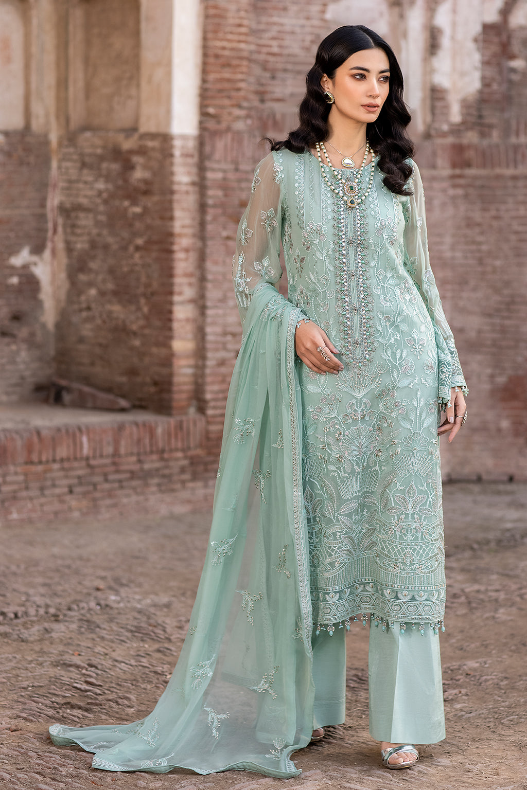 Flossie | Safeera Formals vol 13 | SNOW PEA (A) - House Of Hania