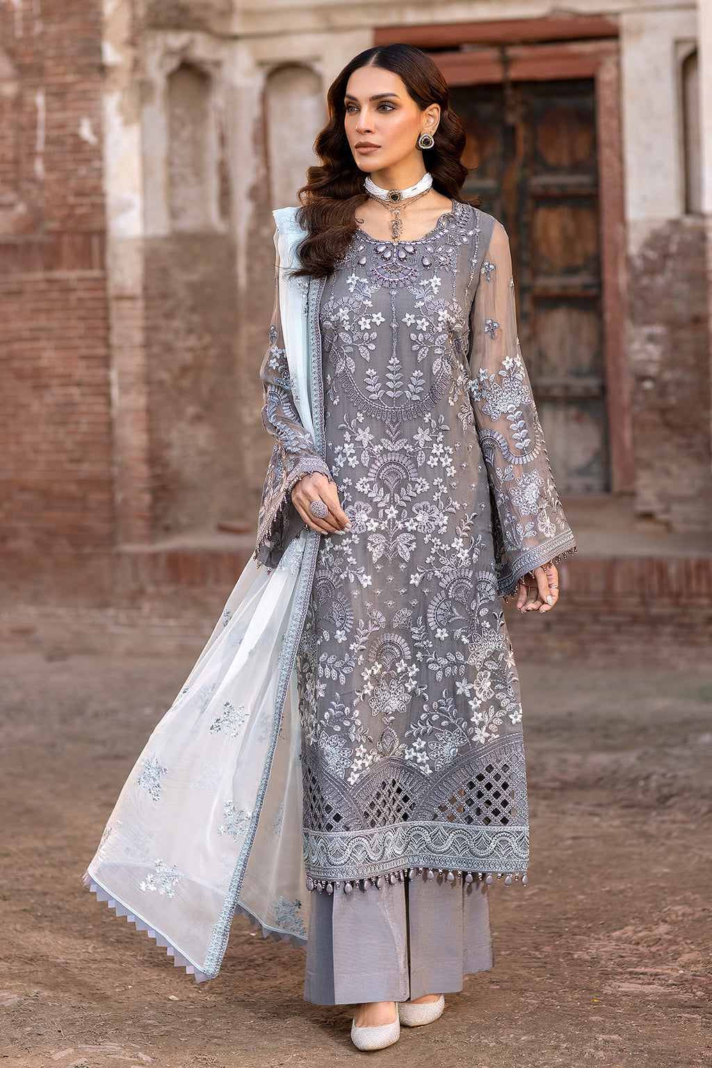 Flossie | Safeera Formals vol 13 | STORMY GREY (A) - House Of Hania