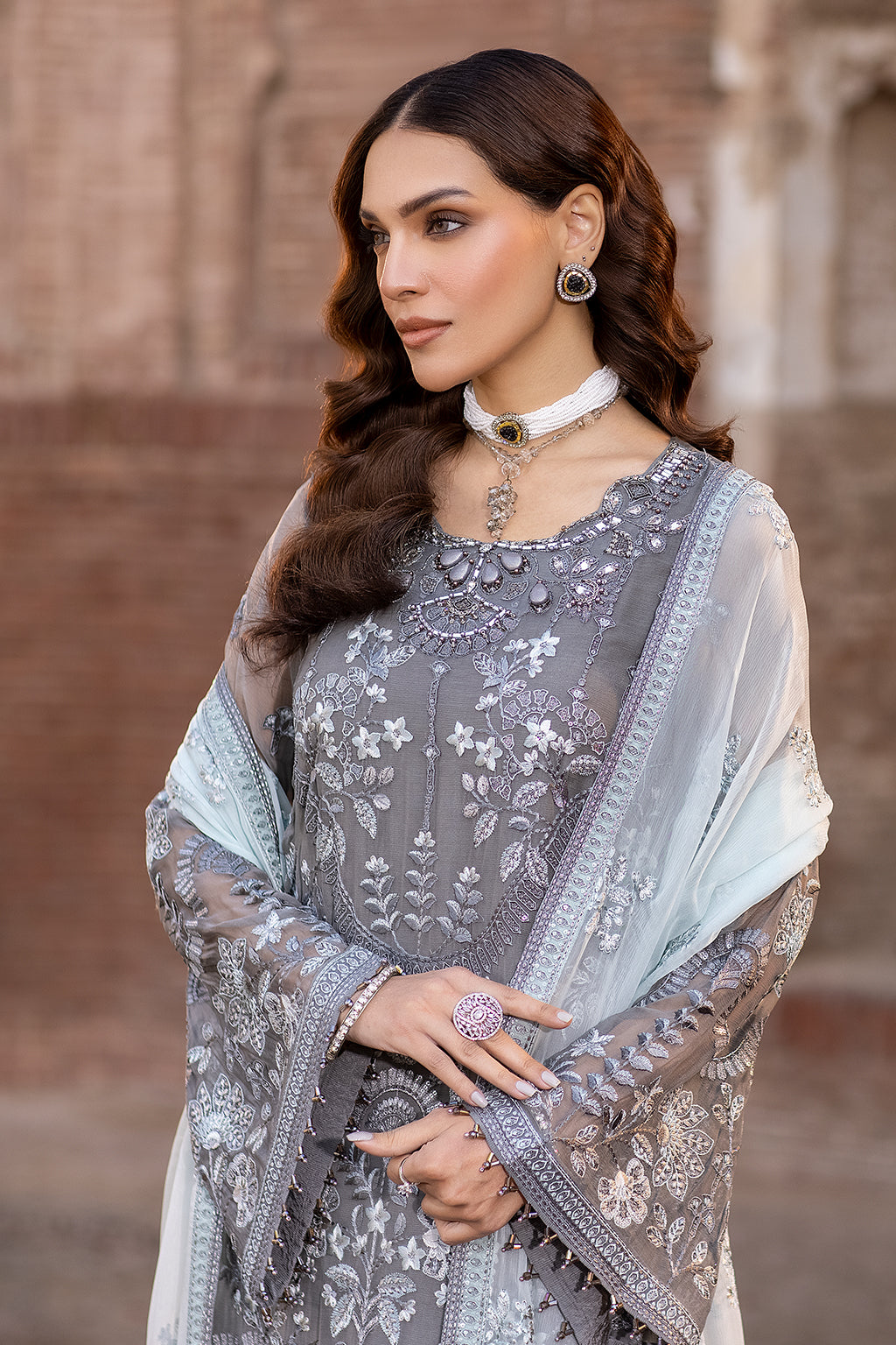 Flossie | Safeera Formals vol 13 | STORMY GREY (A) - House Of Hania