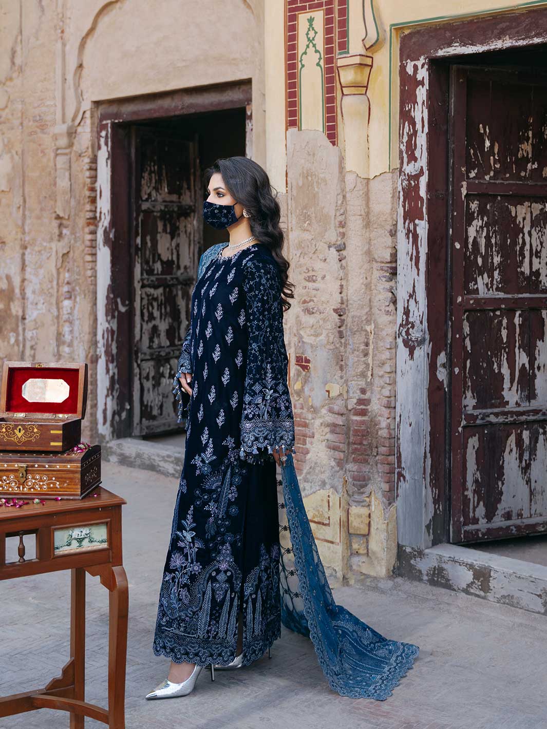 Flossie | Siara Velvet Formals | V-105 - A - House Of Hania