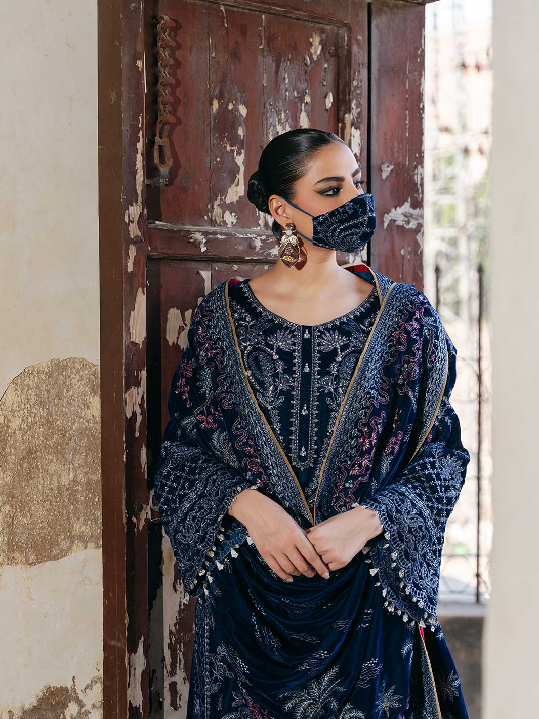 Flossie | Siara Velvet Formals | V-106 - A - House Of Hania