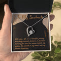Forever Love Necklace for Valentines , Birthdays and Weddings with Beautiful Custom Message - House Of Hania