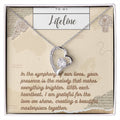 Forever Love Necklace for Valentines , Birthdays and Weddings with Beautiful Custom Message - House Of Hania