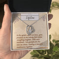 Forever Love Necklace for Valentines , Birthdays and Weddings with Beautiful Custom Message - House Of Hania