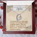 Forever Love Necklace for Valentines , Birthdays and Weddings with Beautiful Custom Message - House Of Hania