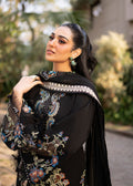 Fozia Khalid | Blossom Festive Lawn 25 | Black viola - House Of Hania