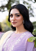 Fozia Khalid | Blossom Festive Lawn 25 | Iris - House Of Hania