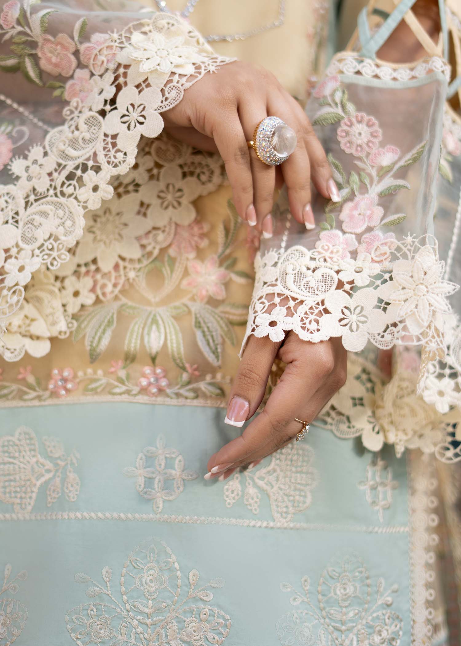 Fozia Khalid | Blossom Festive Lawn 25 | Primrose - House Of Hania