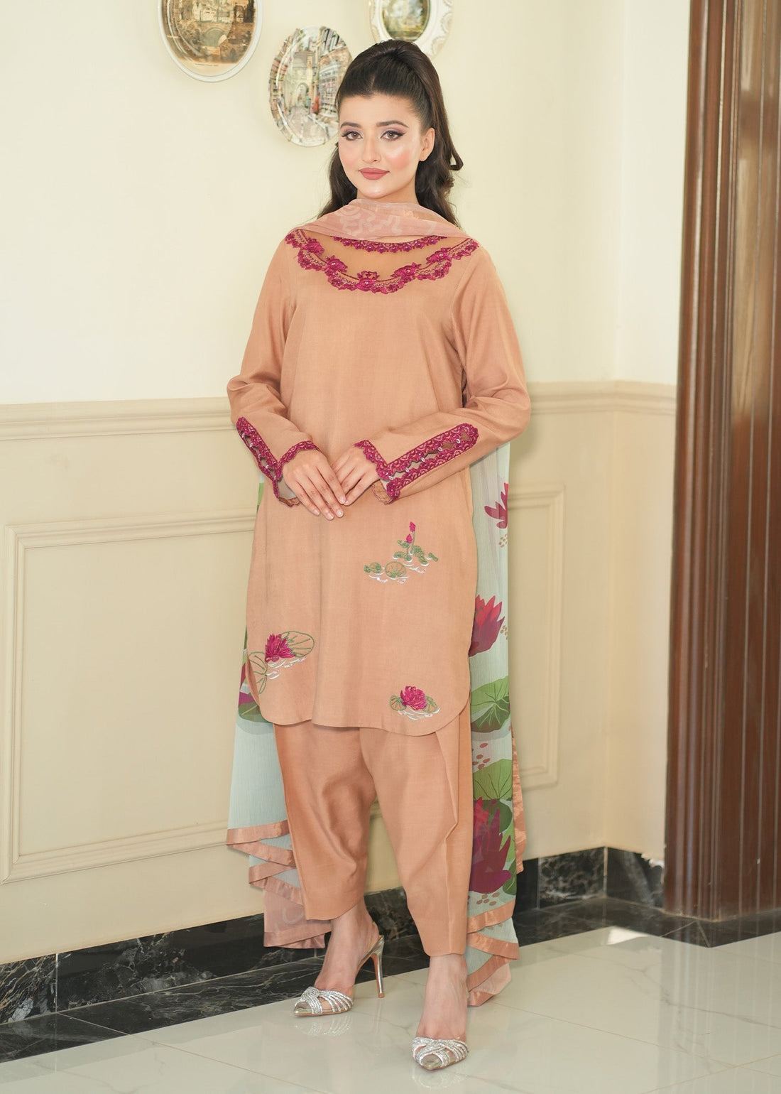 Fozia Khalid | Silk Spire |  AMBER - House Of Hania