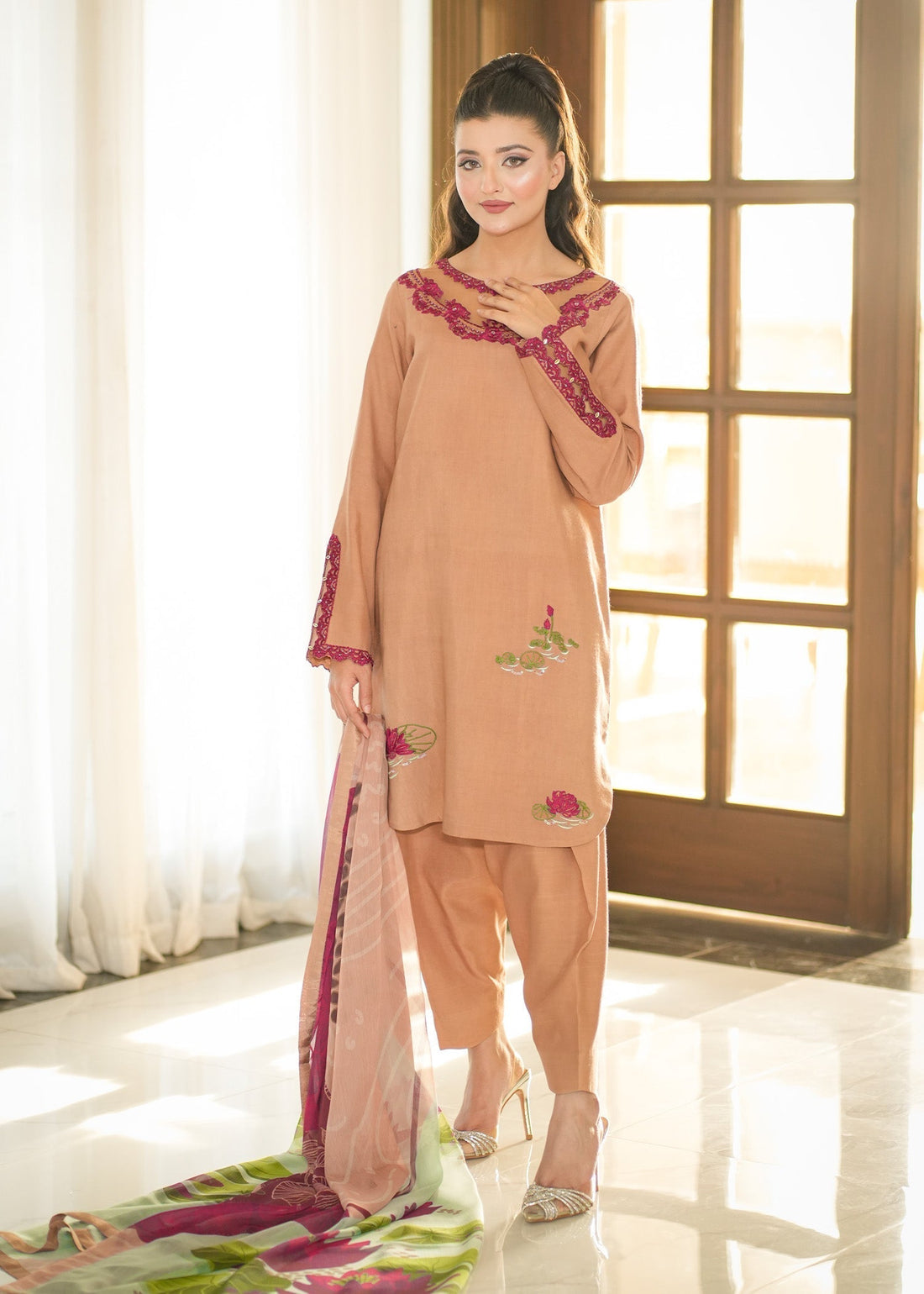 Fozia Khalid | Silk Spire |  AMBER - House Of Hania