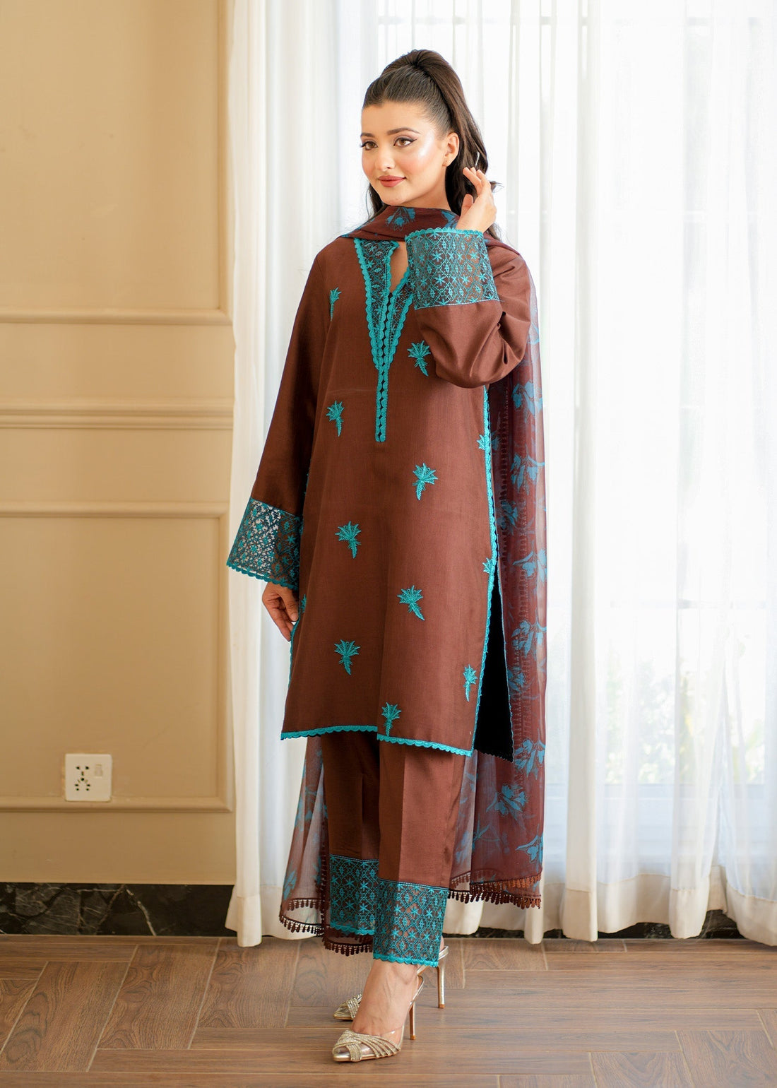 Fozia Khalid | Silk Spire | COCOA - House Of Hania