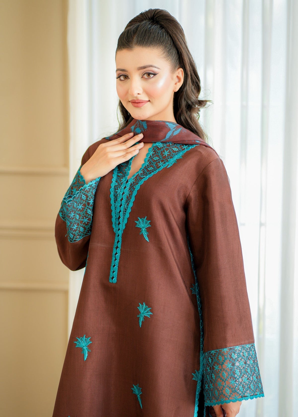 Fozia Khalid | Silk Spire | COCOA - House Of Hania