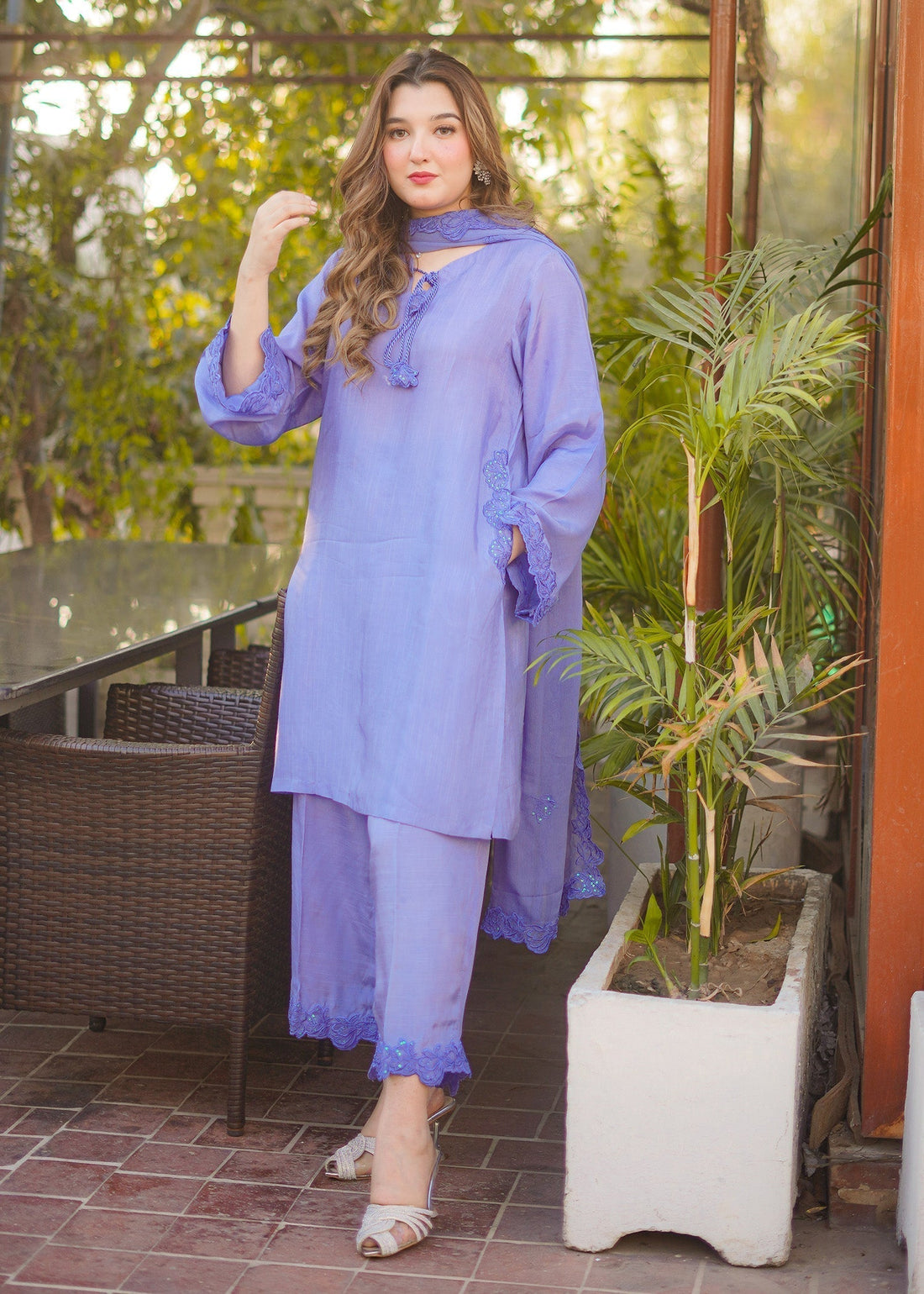 Fozia Khalid | Silk Spire | LAGOON - House Of Hania