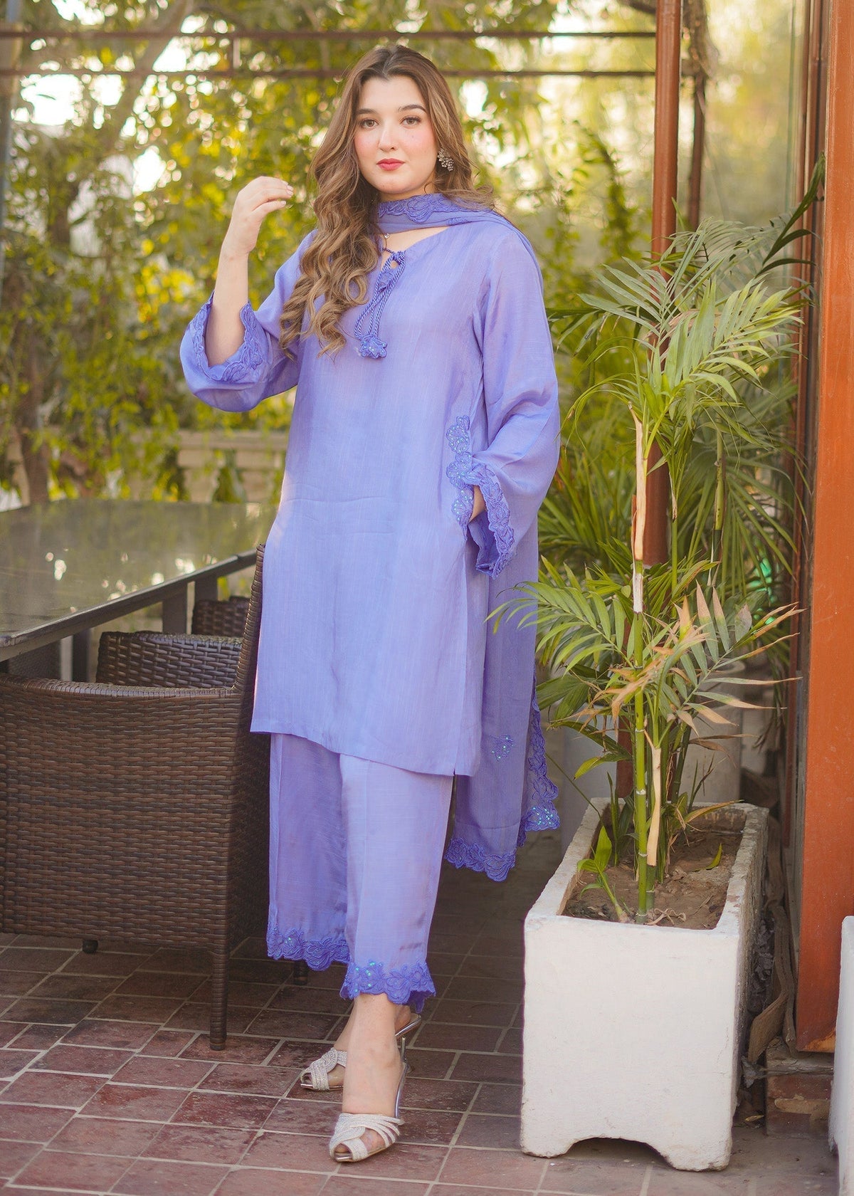 Fozia Khalid | Silk Spire | LAGOON - House Of Hania