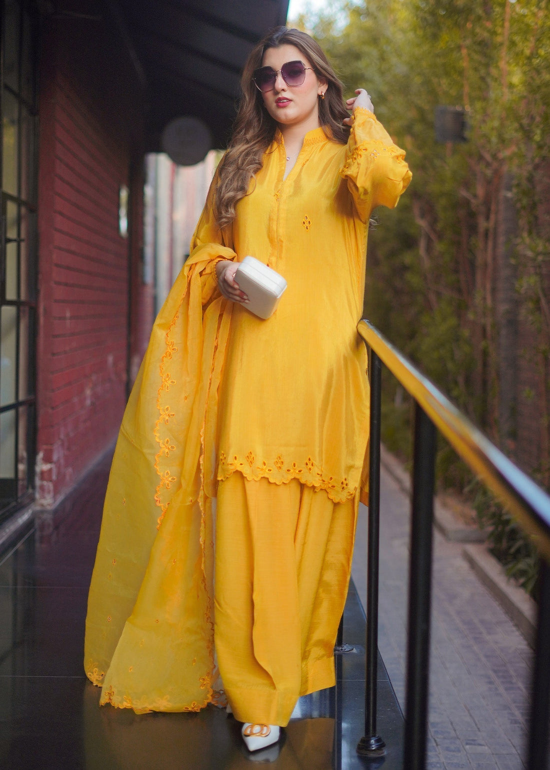 Fozia Khalid | Silk Spire | MARIGOLD - House Of Hania