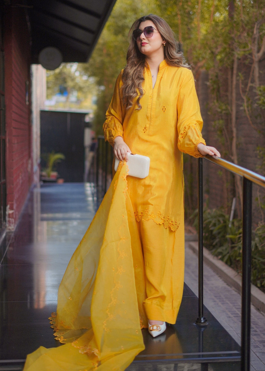 Fozia Khalid | Silk Spire | MARIGOLD - House Of Hania