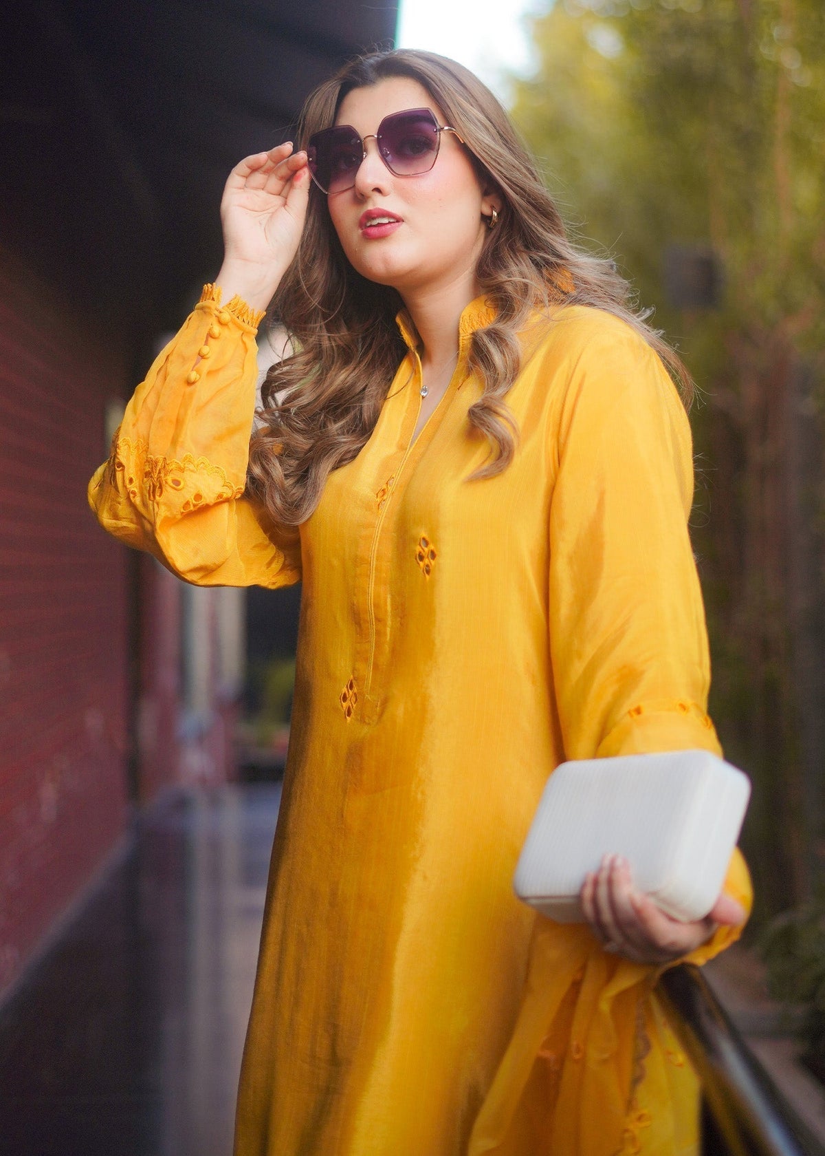 Fozia Khalid | Silk Spire | MARIGOLD - House Of Hania