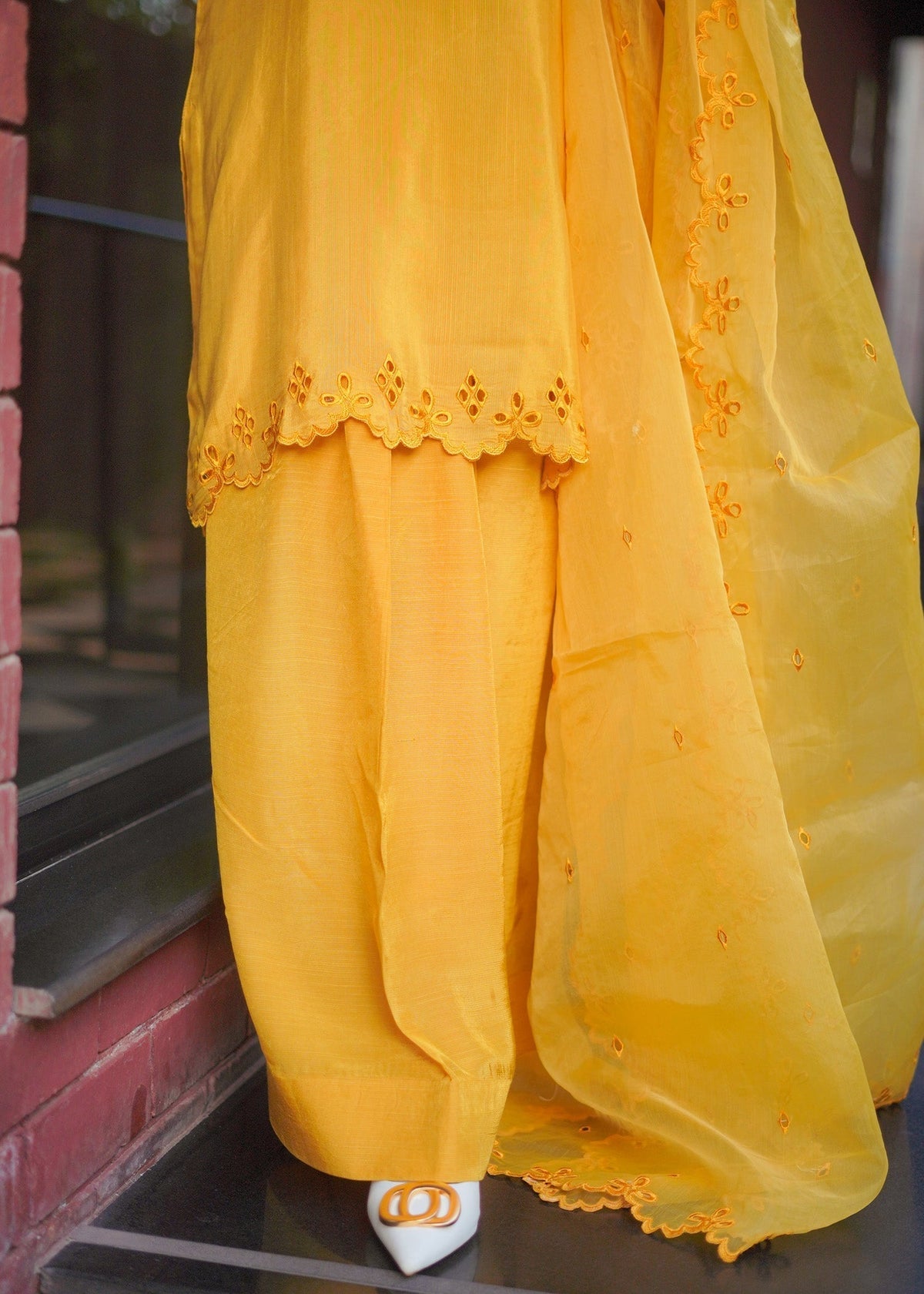 Fozia Khalid | Silk Spire | MARIGOLD - House Of Hania