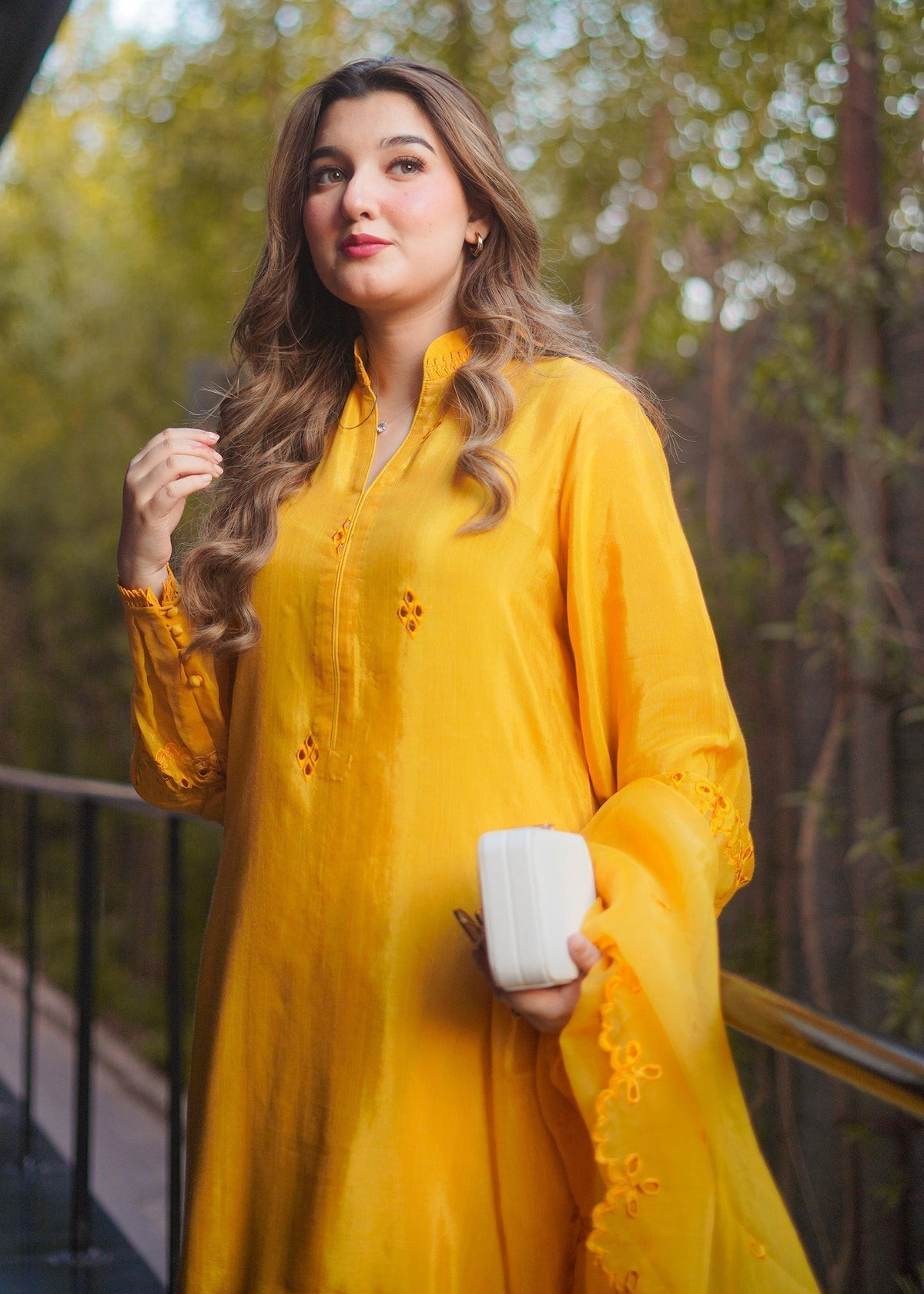 Fozia Khalid | Silk Spire | MARIGOLD - House Of Hania