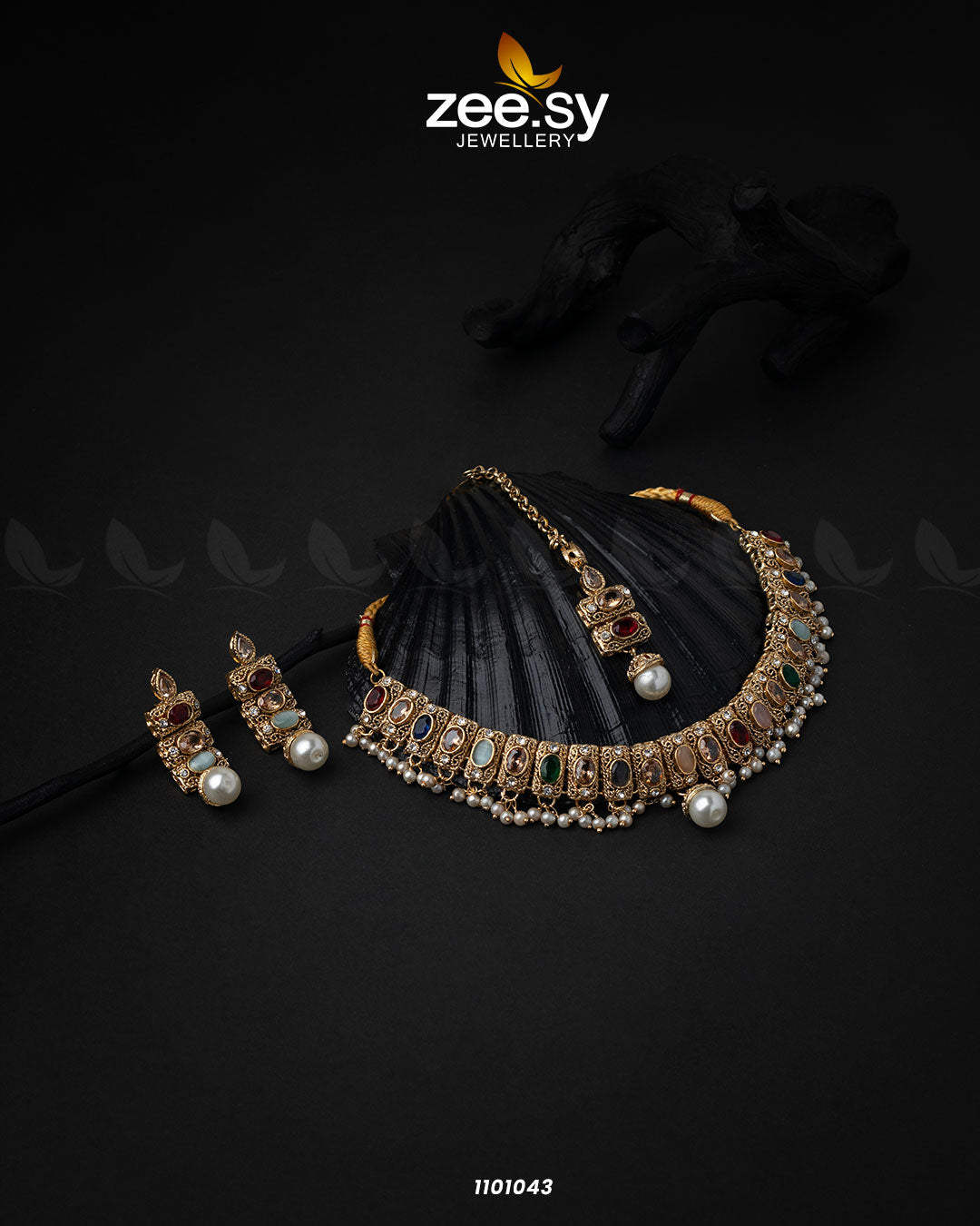 Gems Necklace-0518 - House Of Hania