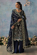 Gulaal | Celeste Velvet 24 | Azure - House Of Hania