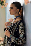 Gulaal | Celeste Velvet 24 | Azure - House Of Hania