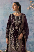 Gulaal | Celeste Velvet 24 | Plum - House Of Hania