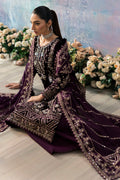Gulaal | Celeste Velvet 24 | Plum - House Of Hania