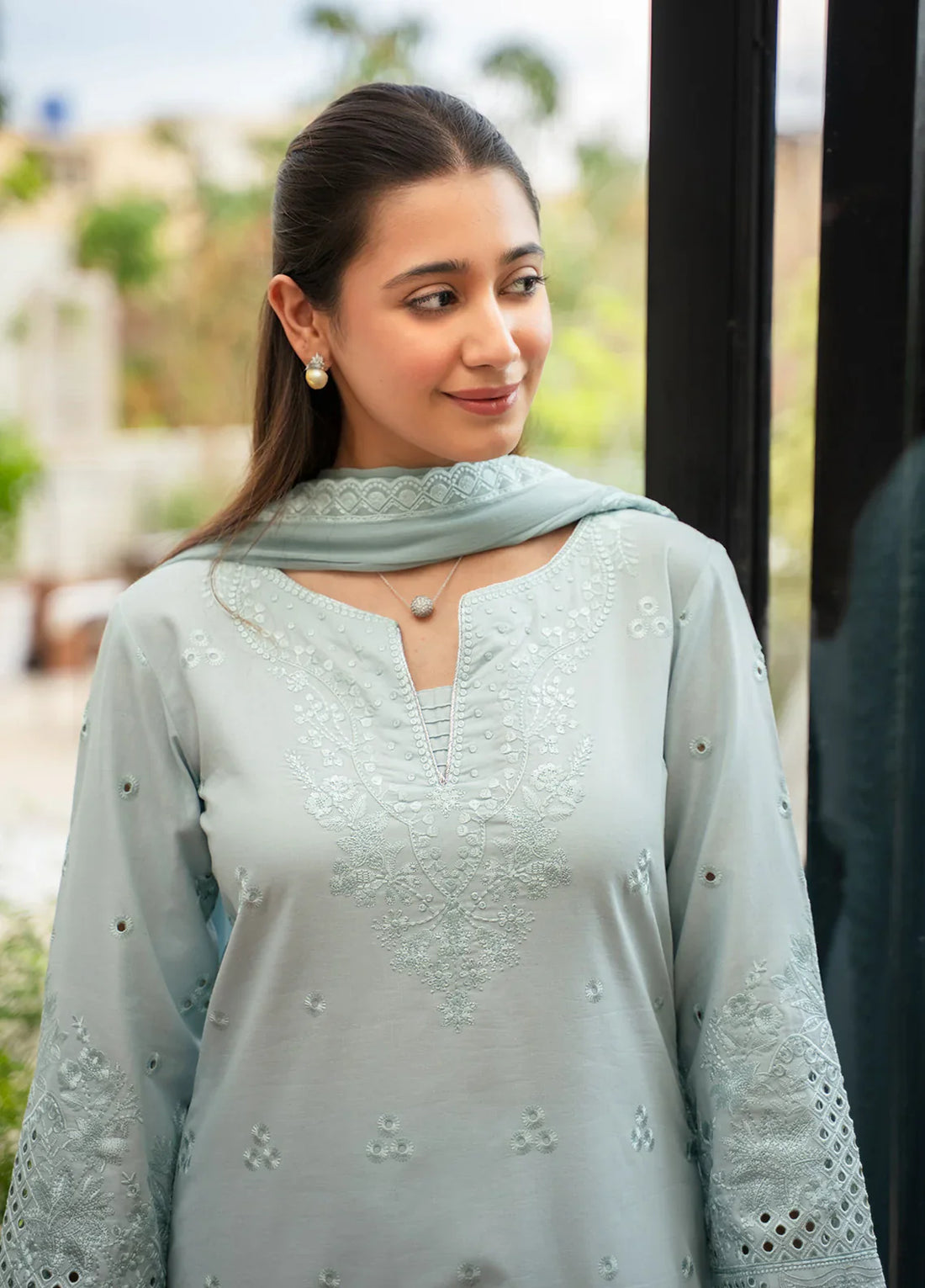 Gulaal | Embroidered Basics | Waterlily - House Of Hania