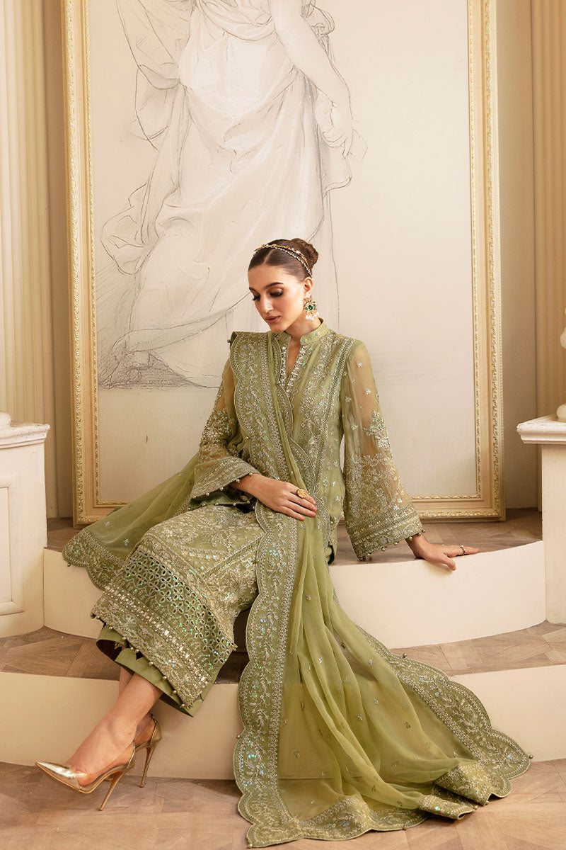 Gulaal | Embroidered Chiffon 24 | Almendra - House Of Hania