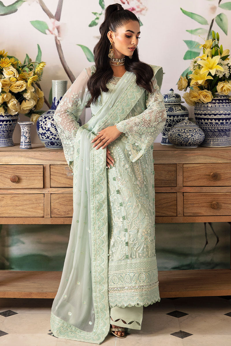 Gulaal | Embroidered Chiffon 24 | Jade - House Of Hania