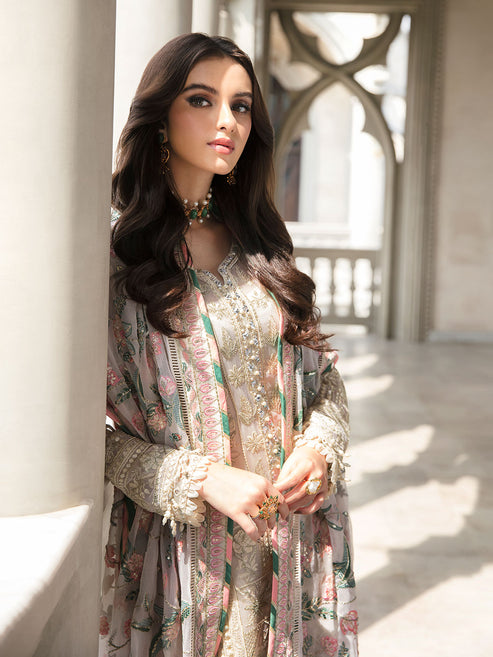 Gulaal | Embroidered Chiffon | CEMILE 03 - House Of Hania