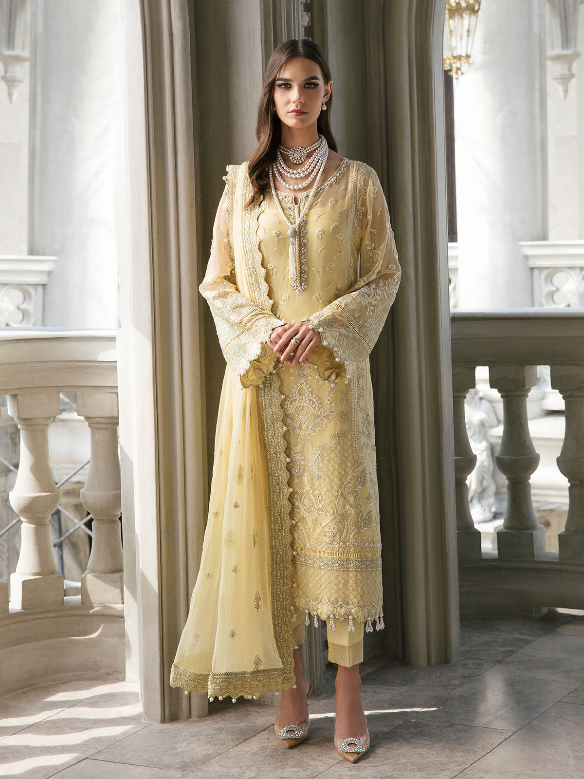 Gulaal | Embroidered Chiffon | SAHAR 04 - House Of Hania