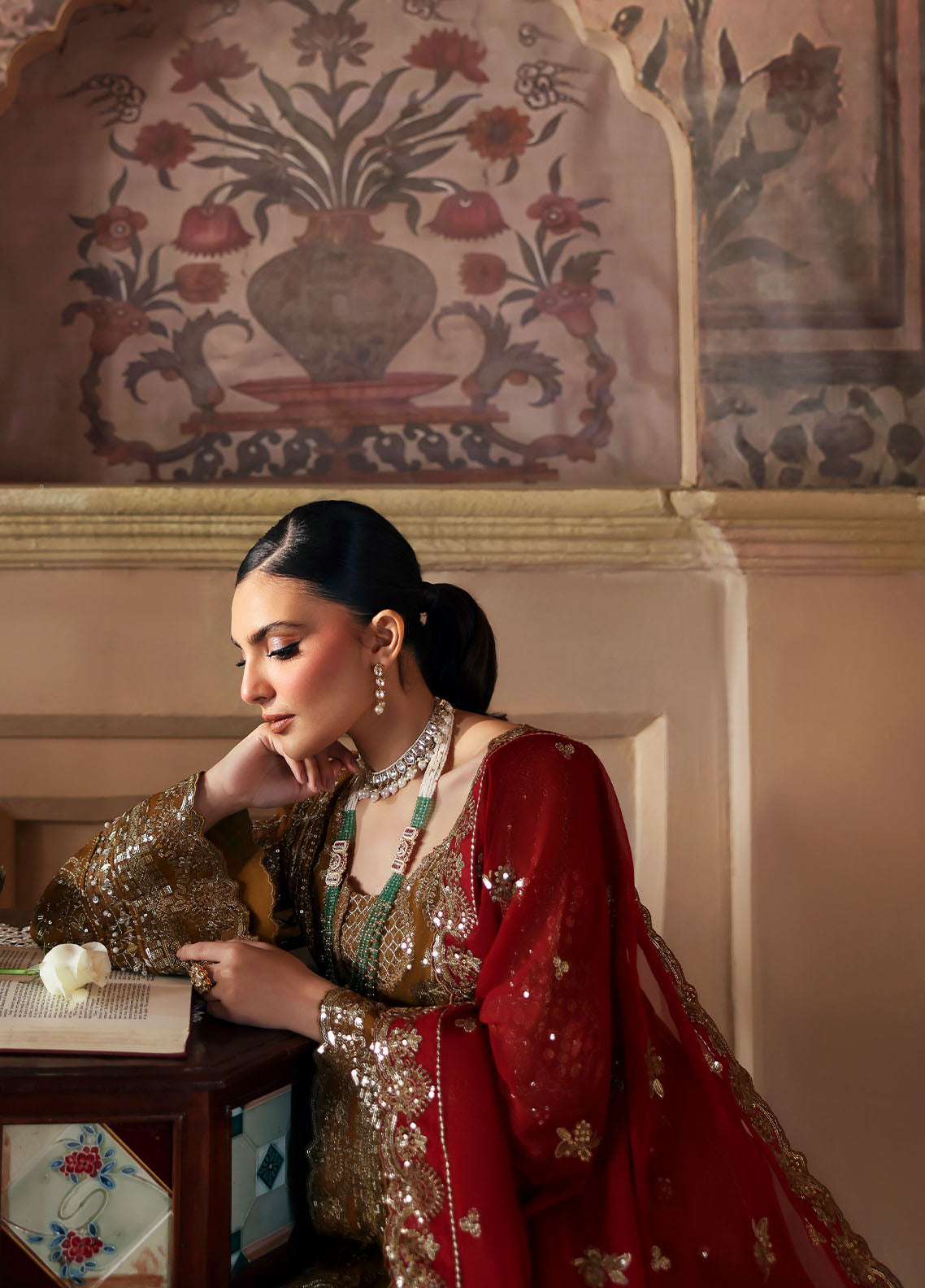 Gulaal | I Evayna Embroidered Chiffon | Dinara - House Of Hania