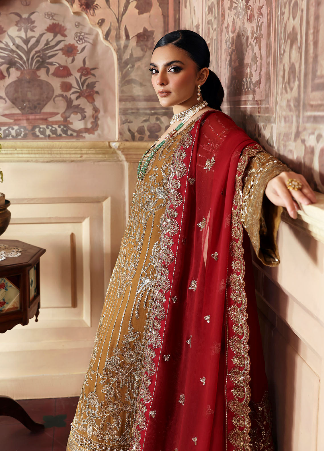 Gulaal | I Evayna Embroidered Chiffon | Dinara - House Of Hania