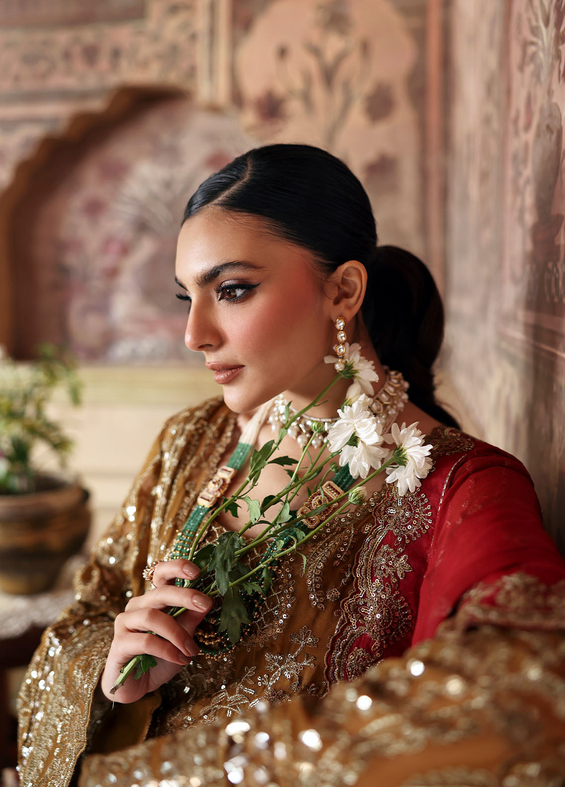 Gulaal | I Evayna Embroidered Chiffon | Dinara - House Of Hania