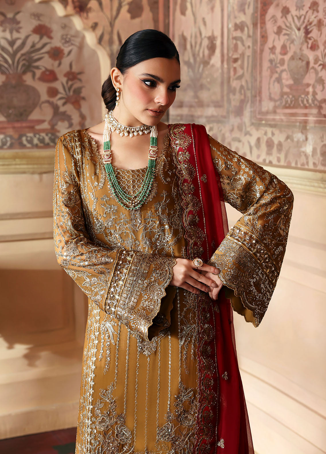 Gulaal | I Evayna Embroidered Chiffon | Dinara - House Of Hania