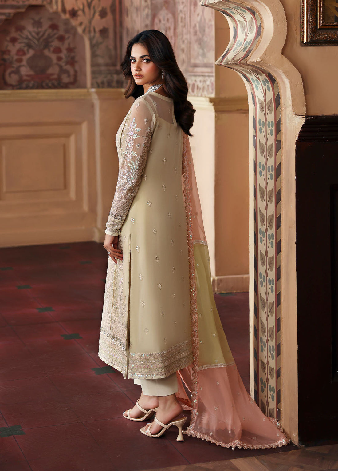 Gulaal | I Evayna Embroidered Chiffon | Fareyah - House Of Hania