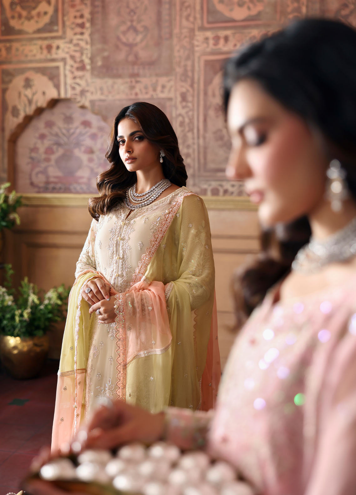 Gulaal | I Evayna Embroidered Chiffon | Fareyah - House Of Hania
