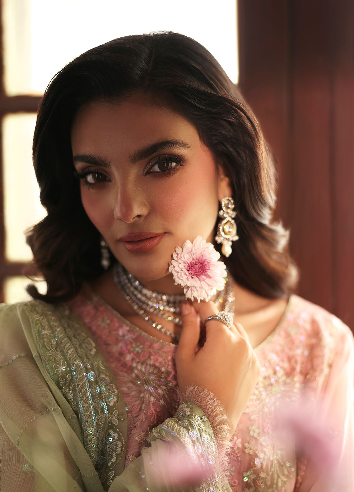 Gulaal | I Evayna Embroidered Chiffon | Layana - House Of Hania