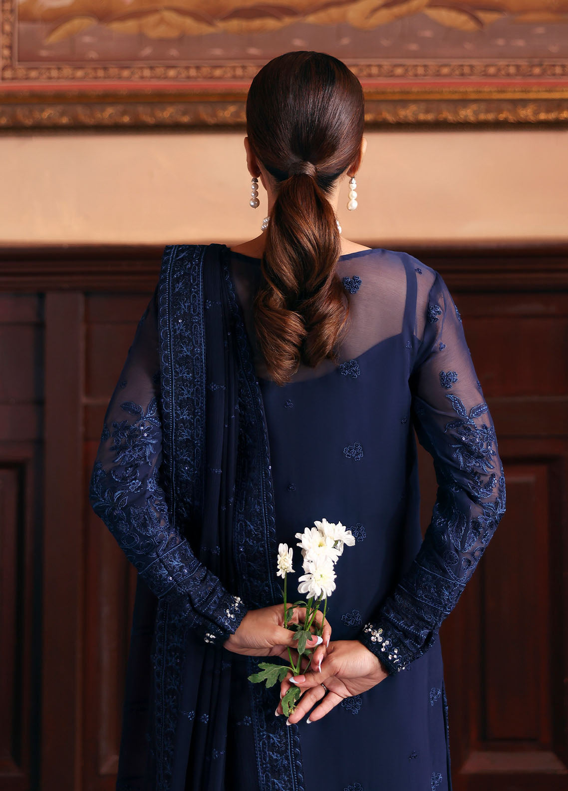 Gulaal | I Evayna Embroidered Chiffon | Leesha - House Of Hania