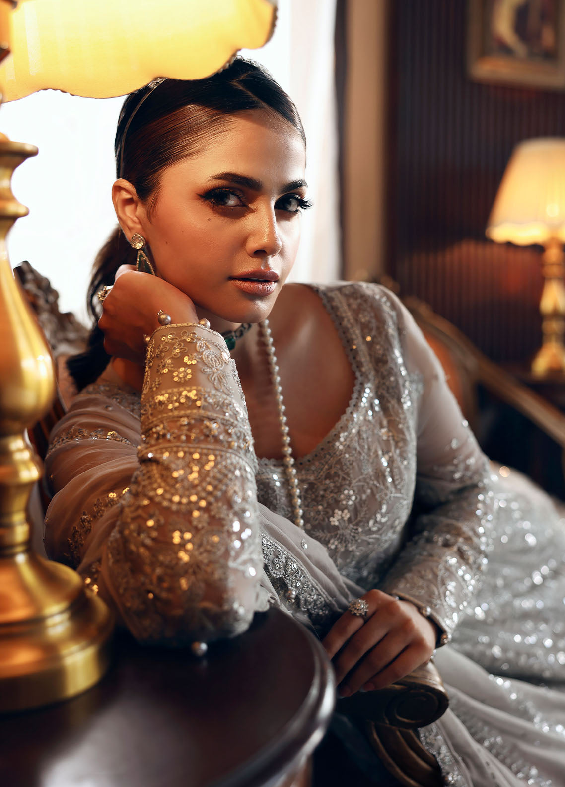 Gulaal | I Evayna Embroidered Chiffon | Sheyza - House Of Hania