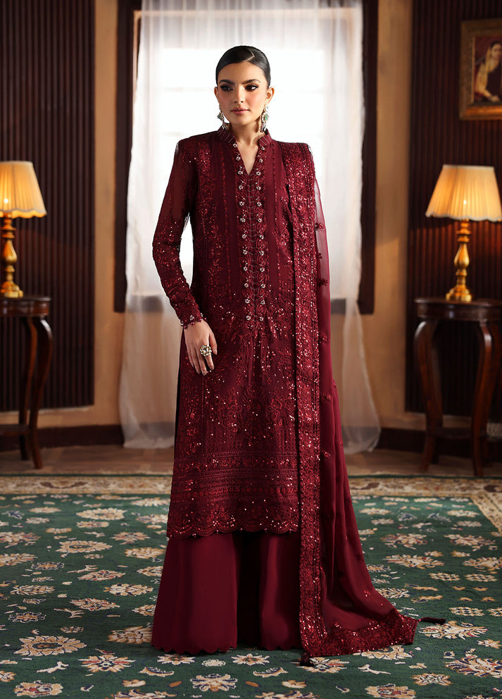 Gulaal | I Evayna Embroidered Chiffon | Vezeen - House Of Hania