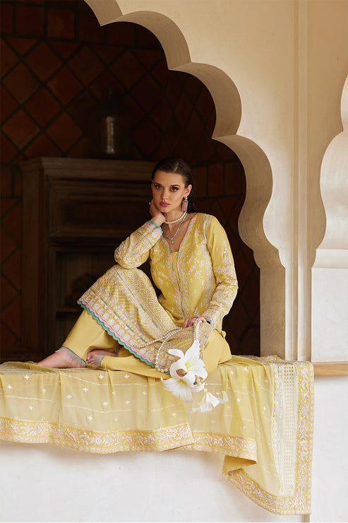 Gulaal | Luxury Lawn 25 | Iris - House Of Hania