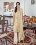 Gulaal | Meherma Wedding Formals Collection | Mahjabeen Embroidered Net 3-Piece Suit WS-17 - House Of Hania