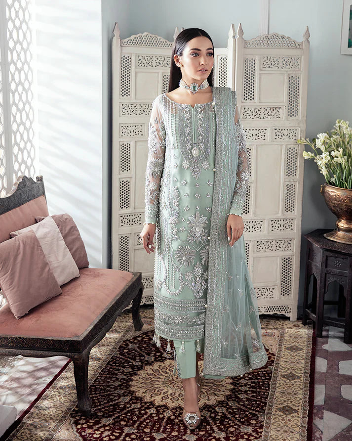 Gulaal | Meherma Wedding Formals Collection | Zeba Embroidered Net 3-Piece Suit WS-21 - House Of Hania